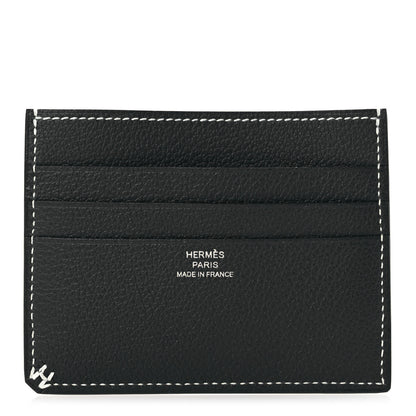 Hermes Evergrain H Sellier Card Holder Black 1 of 10