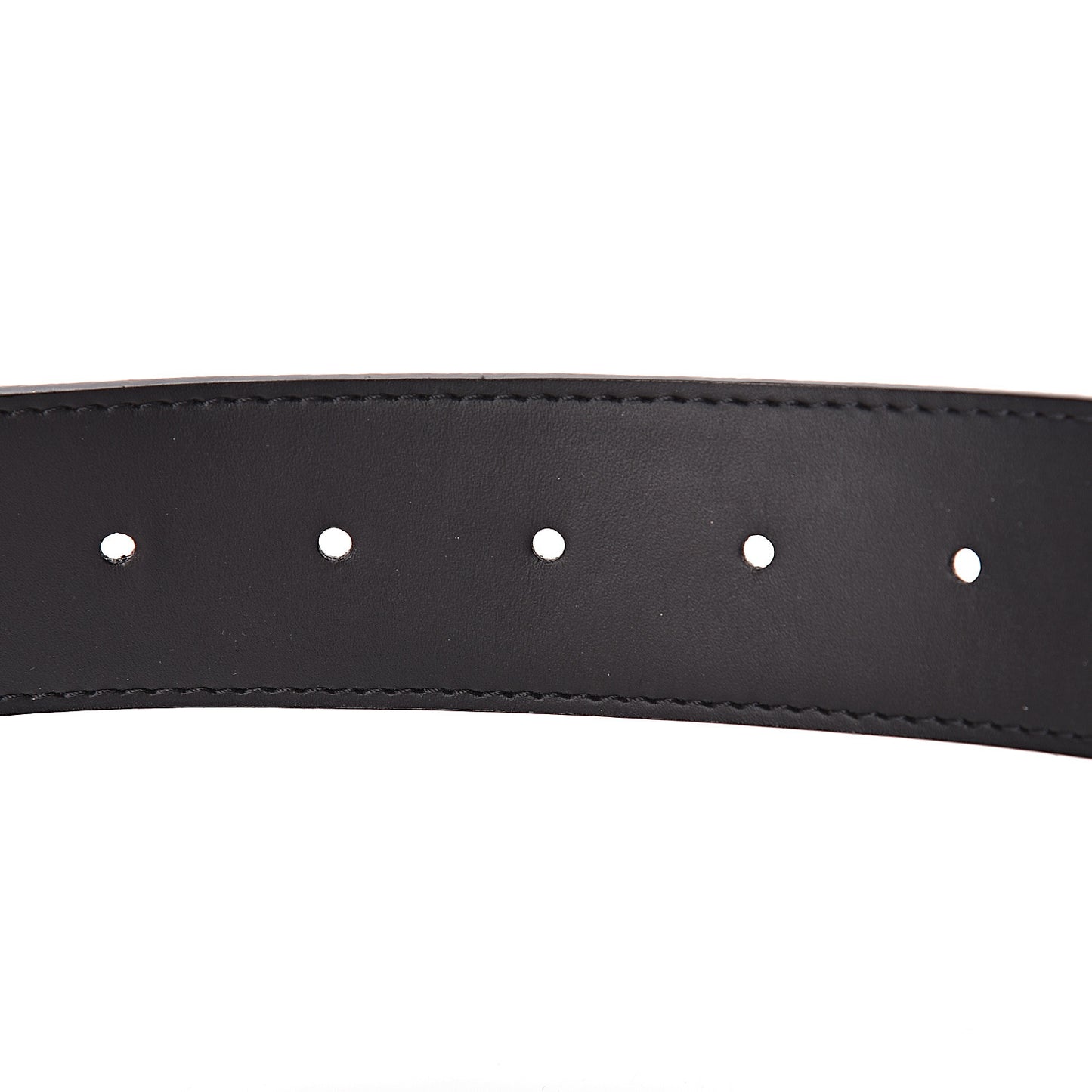 Calfskin Monogram Eclipse LV Initiales Reversible Belt 80 32