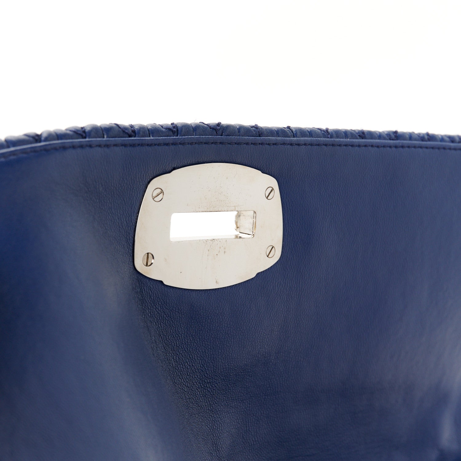 Miu Miu Nappa Matelasse Crystal Flap Clutch Bleuette 13 of 13