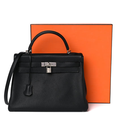 Hermes Togo Kelly Retourne 32 Black 15 of 15
