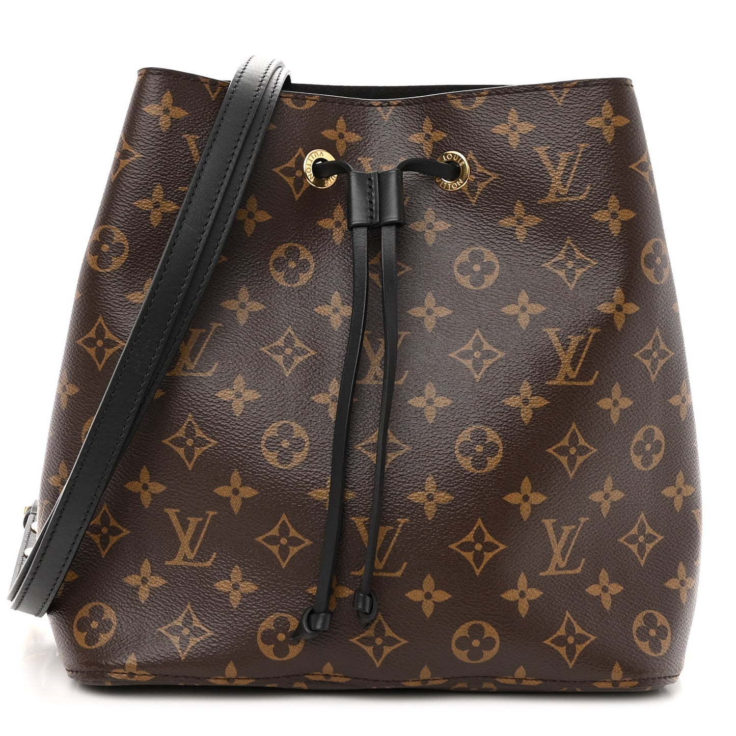 LOUIS VUITTON Monogram Neonoe MM Black