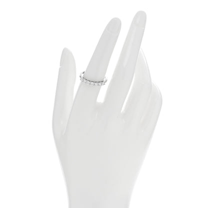 Tiffany Platinum Diamond 3mm Embrace Half Circle Band Ring 54 7 2 of 5