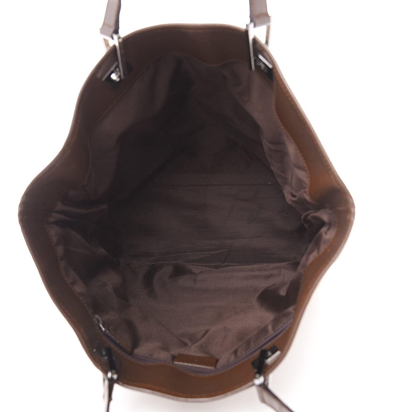 Monogram Large Bucket Tote Dark Brown