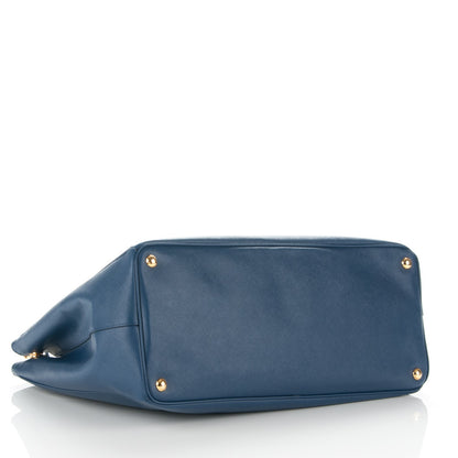 Prada Saffiano Lux Extra Large Galleria Double Zip Tote Bluette 4 of 7