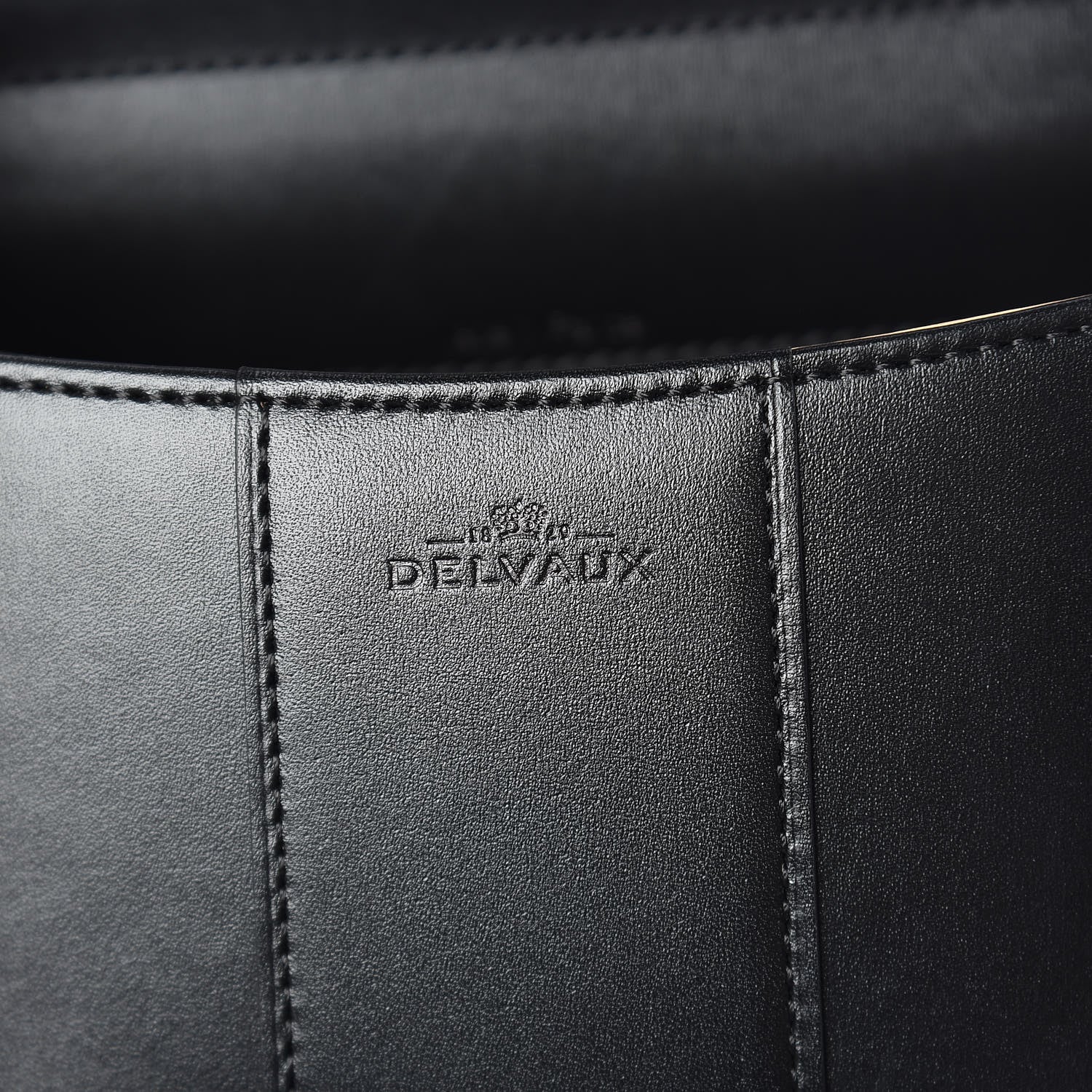 Delvaux Box Calfskin Mini Brillant Satchel Black 6 of 9