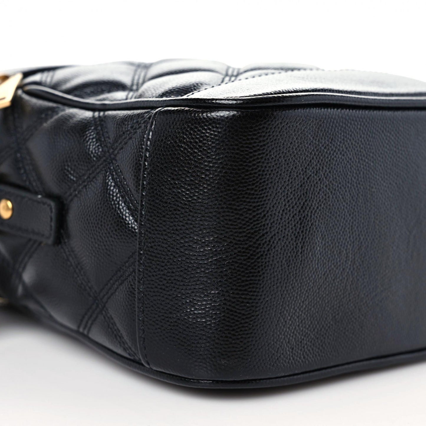 Grain de Poudre Quilted 80's Vanity Bag Black