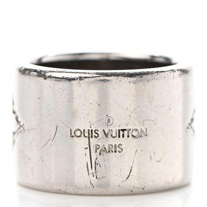 Louis Vuitton Crystal LV Strass Ring M Silver 3 of 8