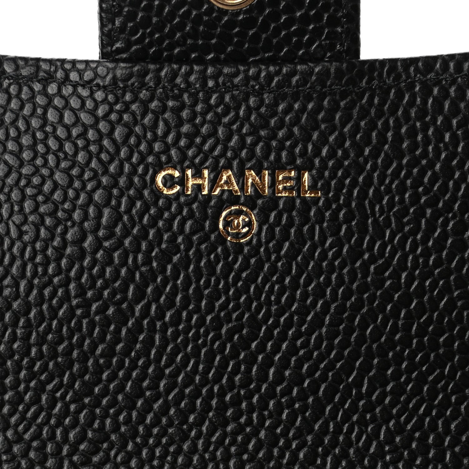 Chanel Caviar Quilted Large Gusset Flap Wallet Black 6 of 8
