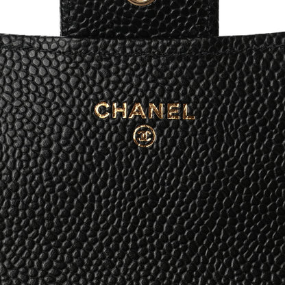 Chanel Caviar Quilted Large Gusset Flap Wallet Black 6 of 8