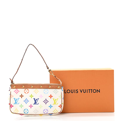 Louis Vuitton Monogram Multicolor Pochette Accessories White 12 of 12