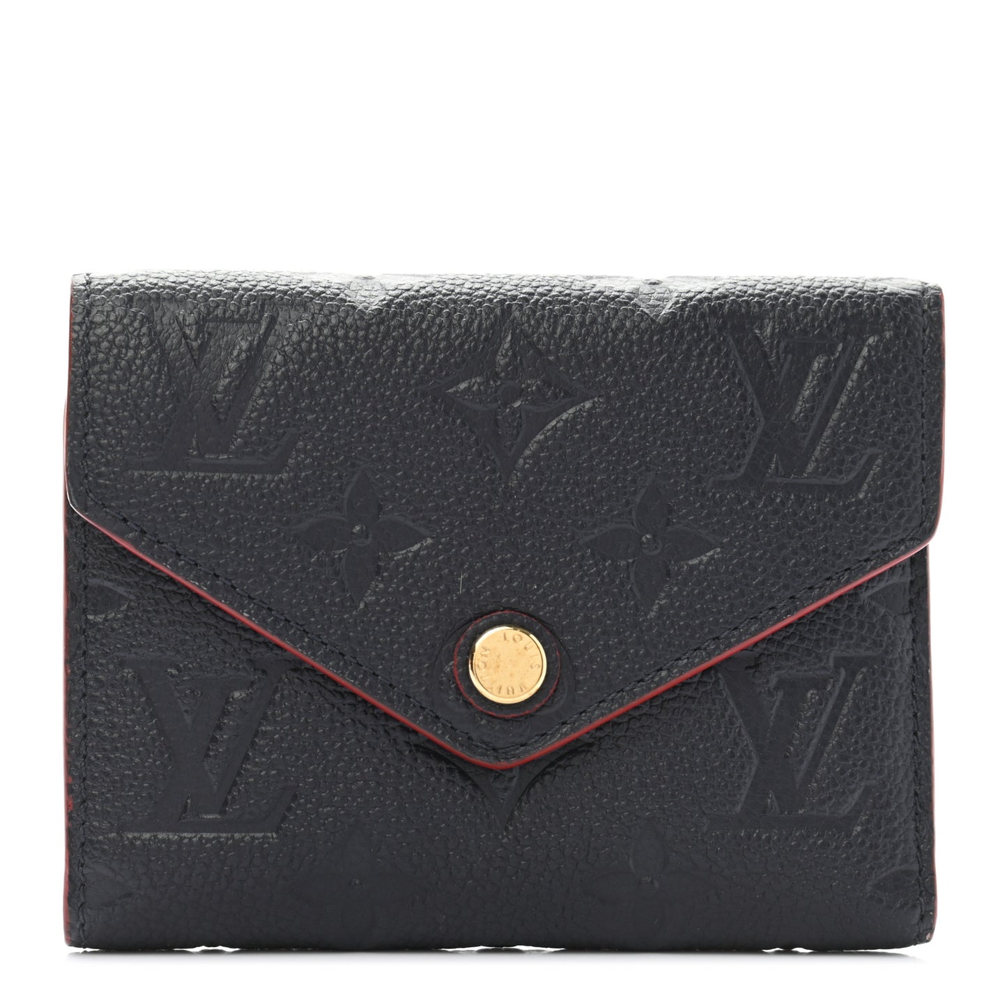 Empreinte Victorine Wallet Marine Rouge