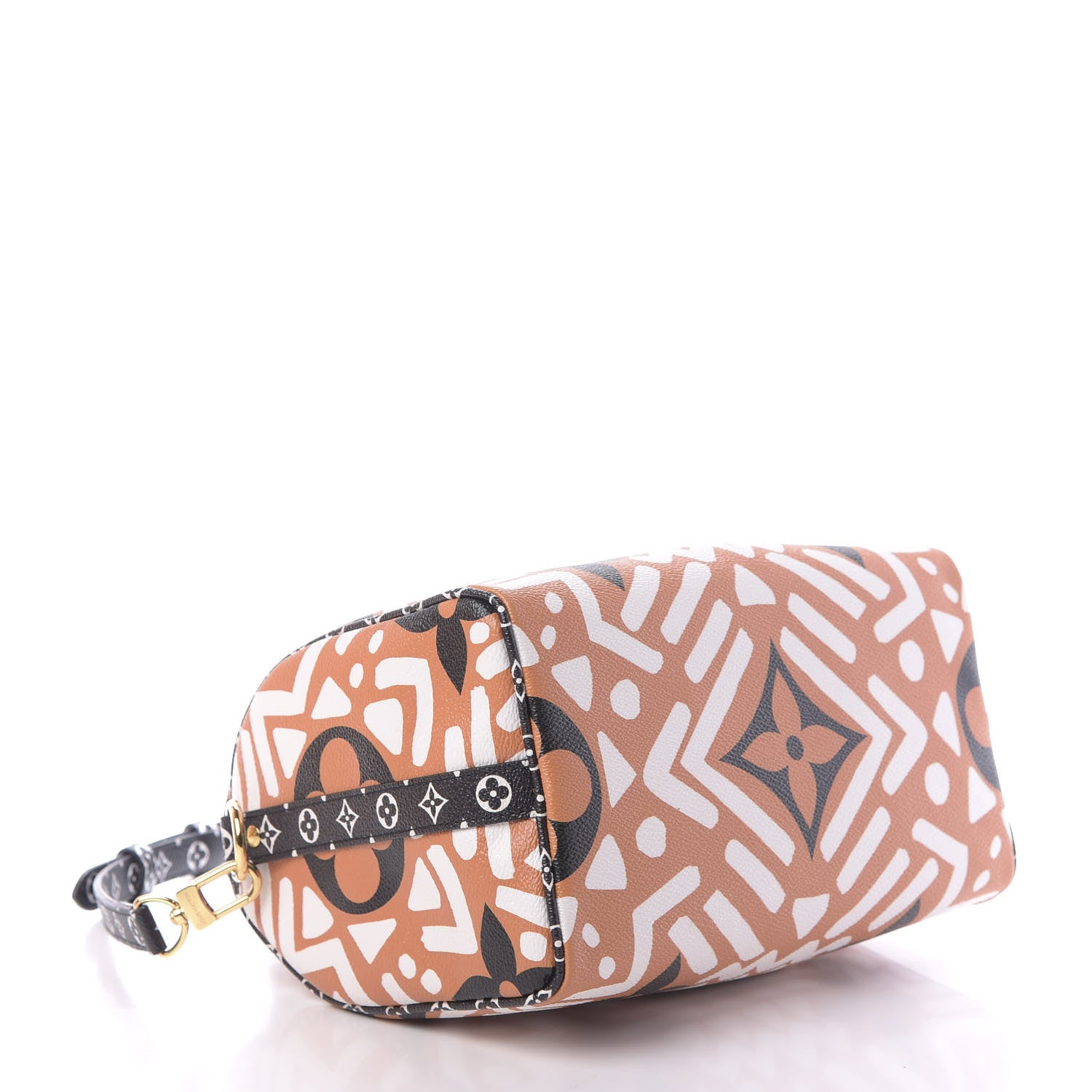Louis Vuitton Monogram Giant Crafty Speedy Bandouliere 25 Creme Caramel 4 of 10