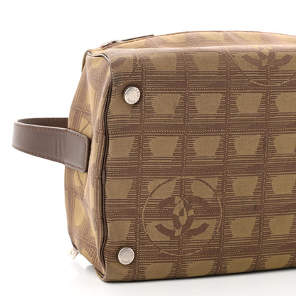 Chanel Nylon Travel Cosmetic Case Brown 9 of 10