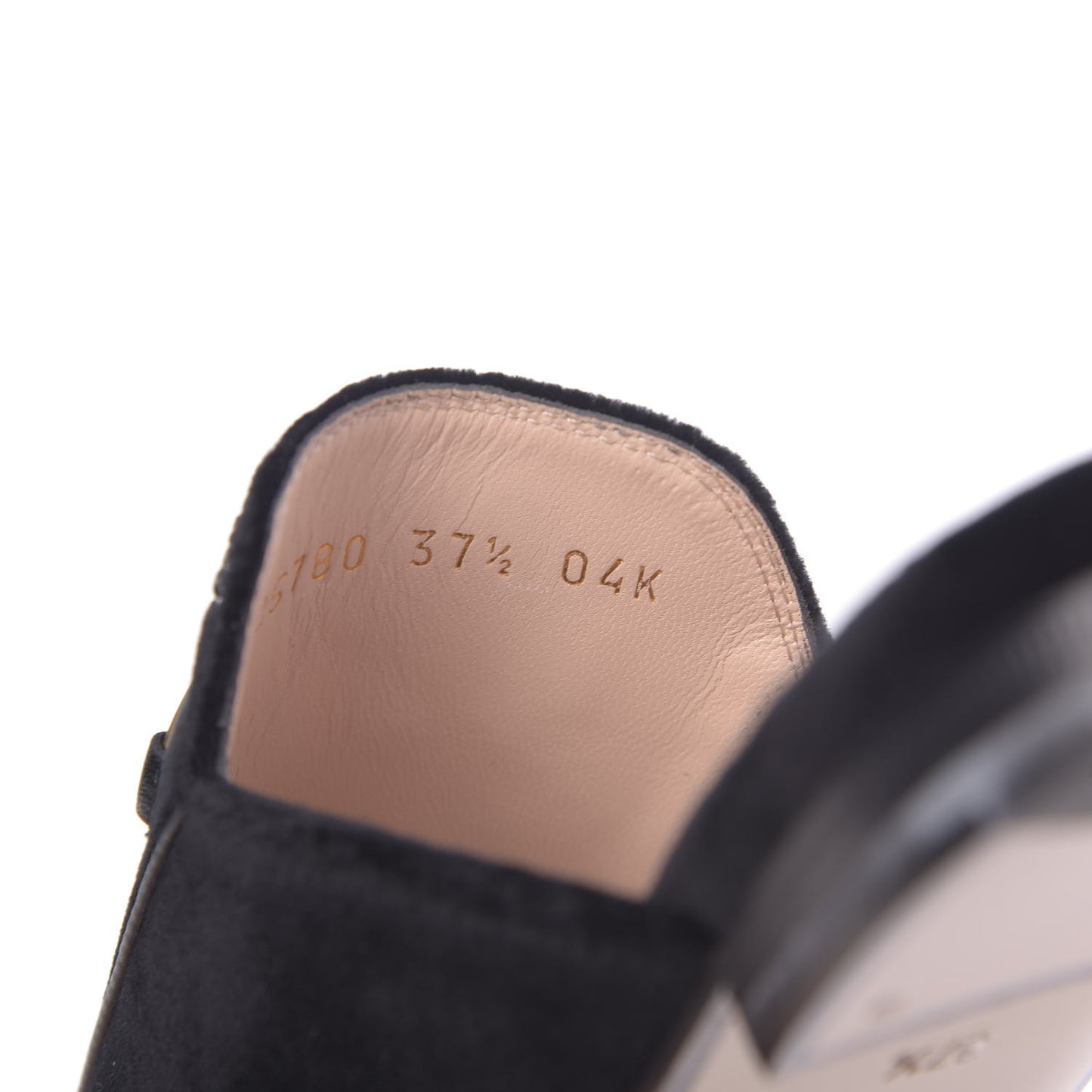 Velvet Crystal Embroidered Womens Princetown Slippers 37.5 Black