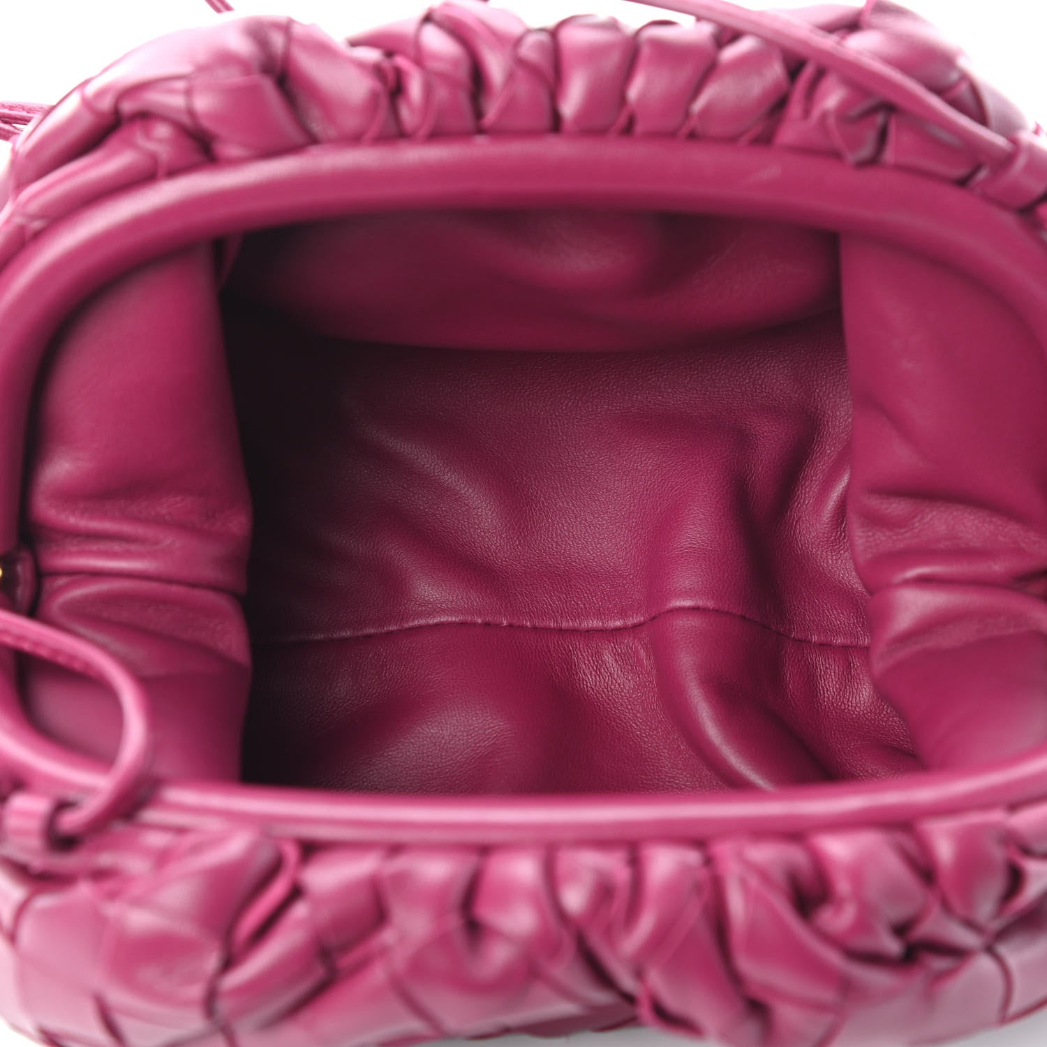 Bottega Veneta Nappa Intrecciato The Mini Pouch Cinnabar 4 of 5