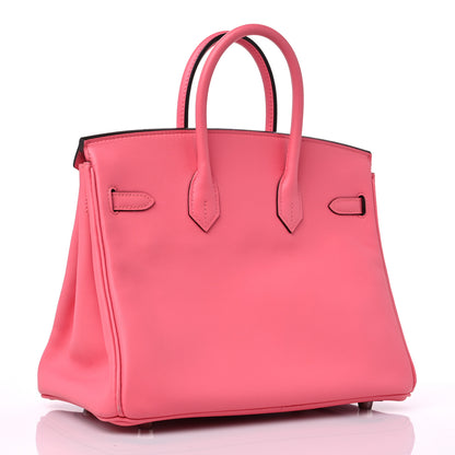 Hermes Swift Birkin 25 Rose Azalee 2 of 11