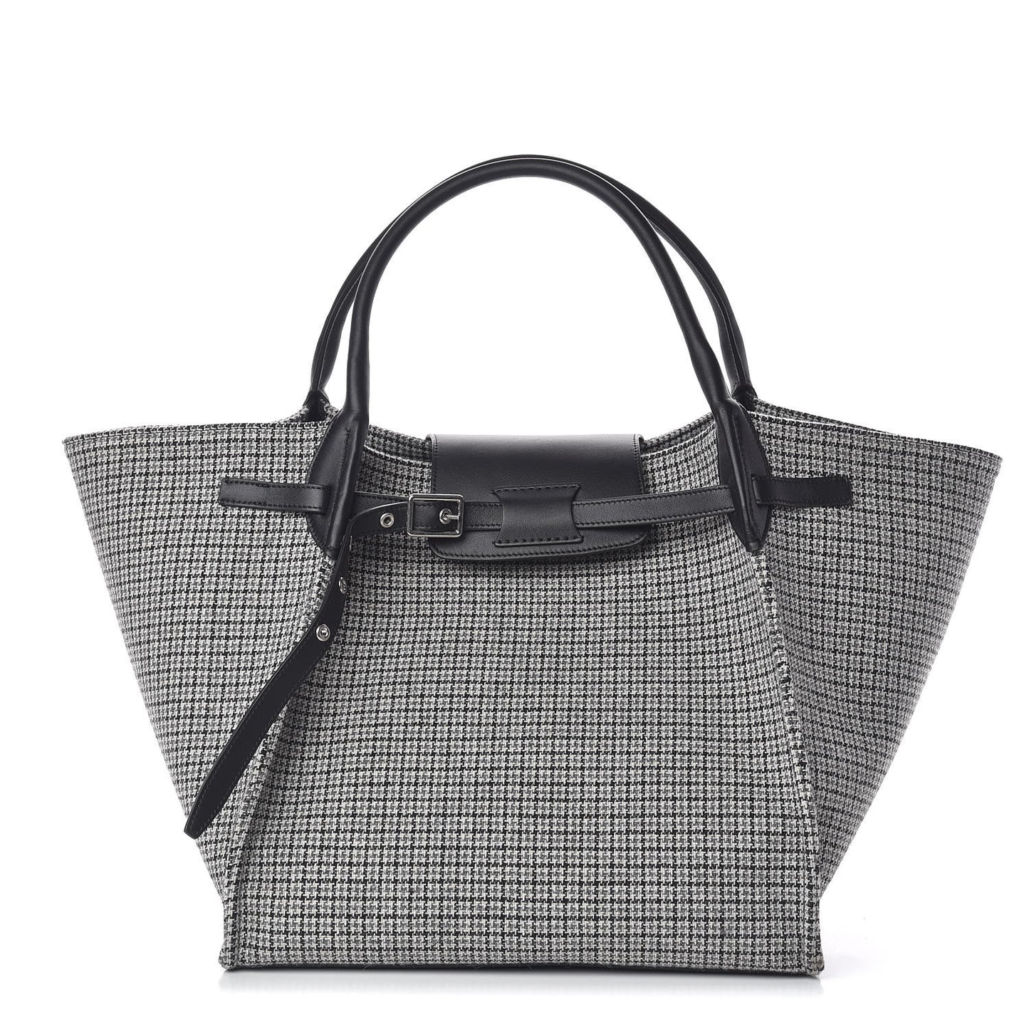 Tweed Smooth Calfskin Medium Big Bag Black