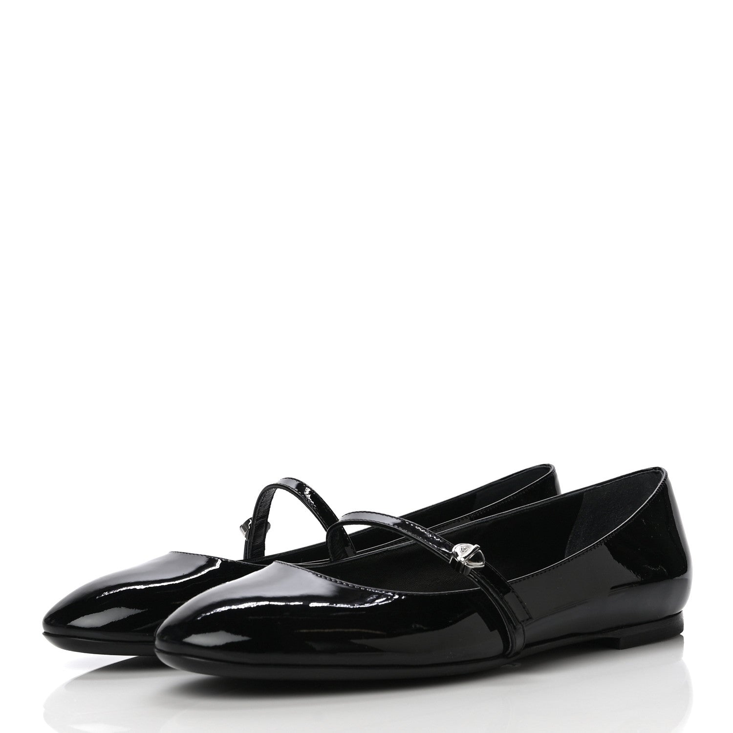 Louis Vuitton Patent Uniformes Ballet Flats 37.5 Black 4 of 8