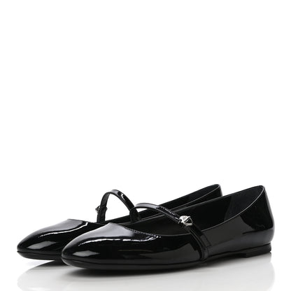 Louis Vuitton Patent Uniformes Ballet Flats 37.5 Black 4 of 8