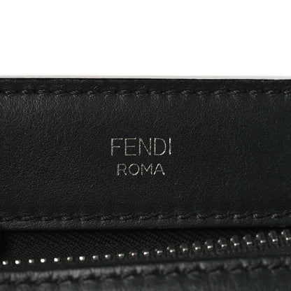 Fendi Vitello Baltico Dolce DotCom Satchel Black Blue Royal 8 of 11