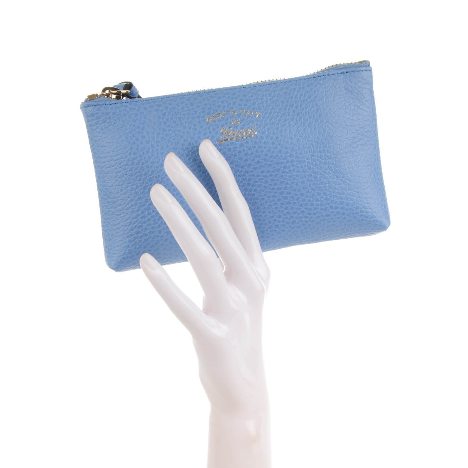 Gucci Dollar Calfskin Small Swing Pouch Mineral Blue 2 of 7