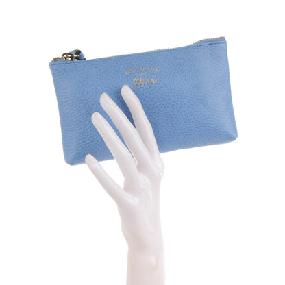 Gucci Dollar Calfskin Small Swing Pouch Mineral Blue 2 of 7