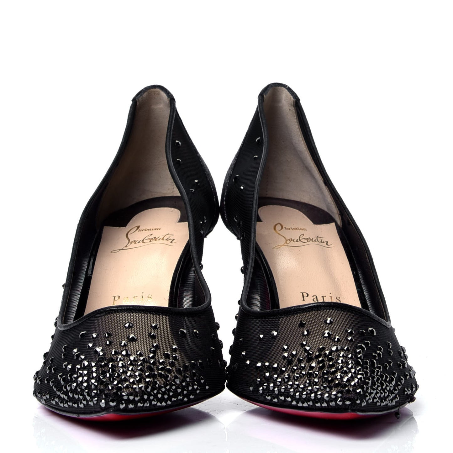 Rete Glitter Mini Specchio Strass Follies 70 Pumps 41 Black