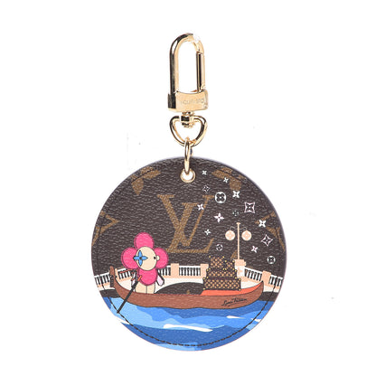 Louis Vuitton Monogram 2019 Christmas Animation Venice Bag Charm Key Ring Blue 1 of 4