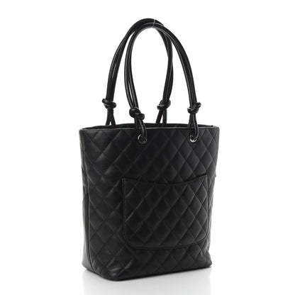 Chanel Calfskin Quilted Medium Cambon Tote Black 4 of 10