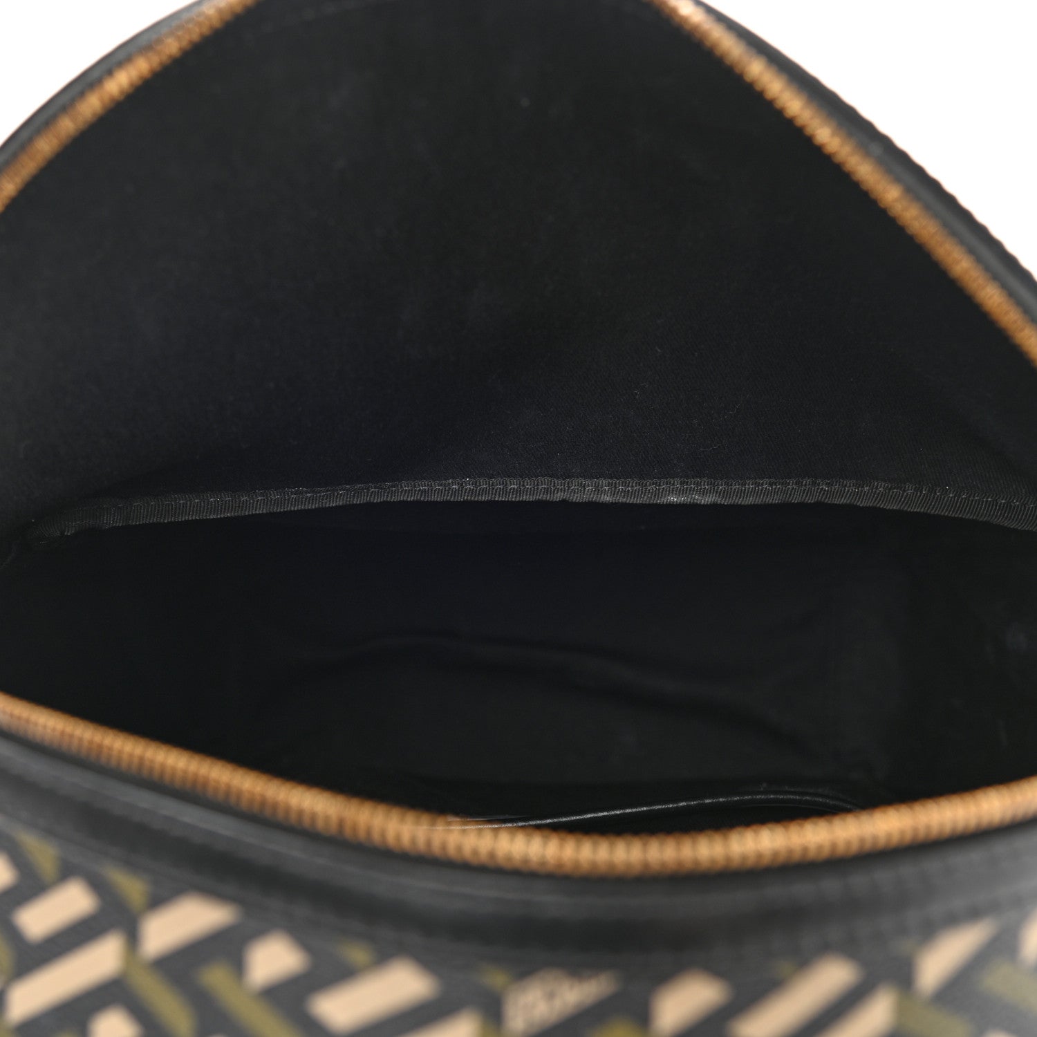 Versace Coated Canvas Calfskin La Greca Signature Backpack Black Khaki 5 of 10