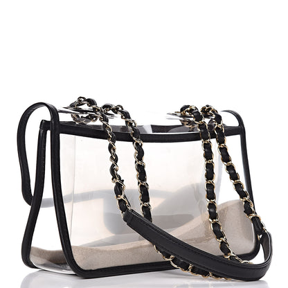 Chanel Lambskin PVC Medium Coco Sand Flap Black 3 of 14