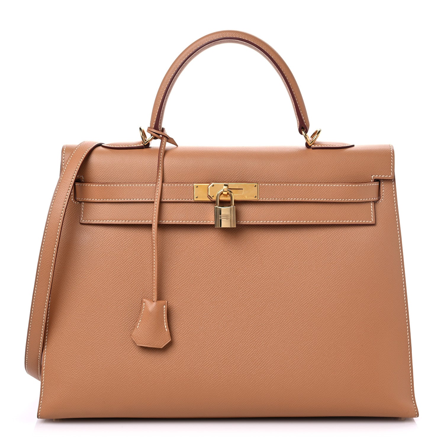 Hermes Courchevel Kelly Sellier 35 Naturelle 1 of 12
