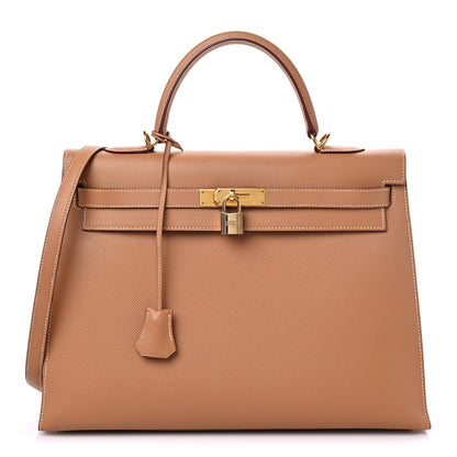 Hermes Courchevel Kelly Sellier 35 Naturelle 1 of 12