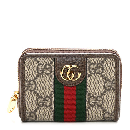 Gucci GG Supreme Monogram Web Ophidia Playing Card Case Beige New Acero 1 of 11