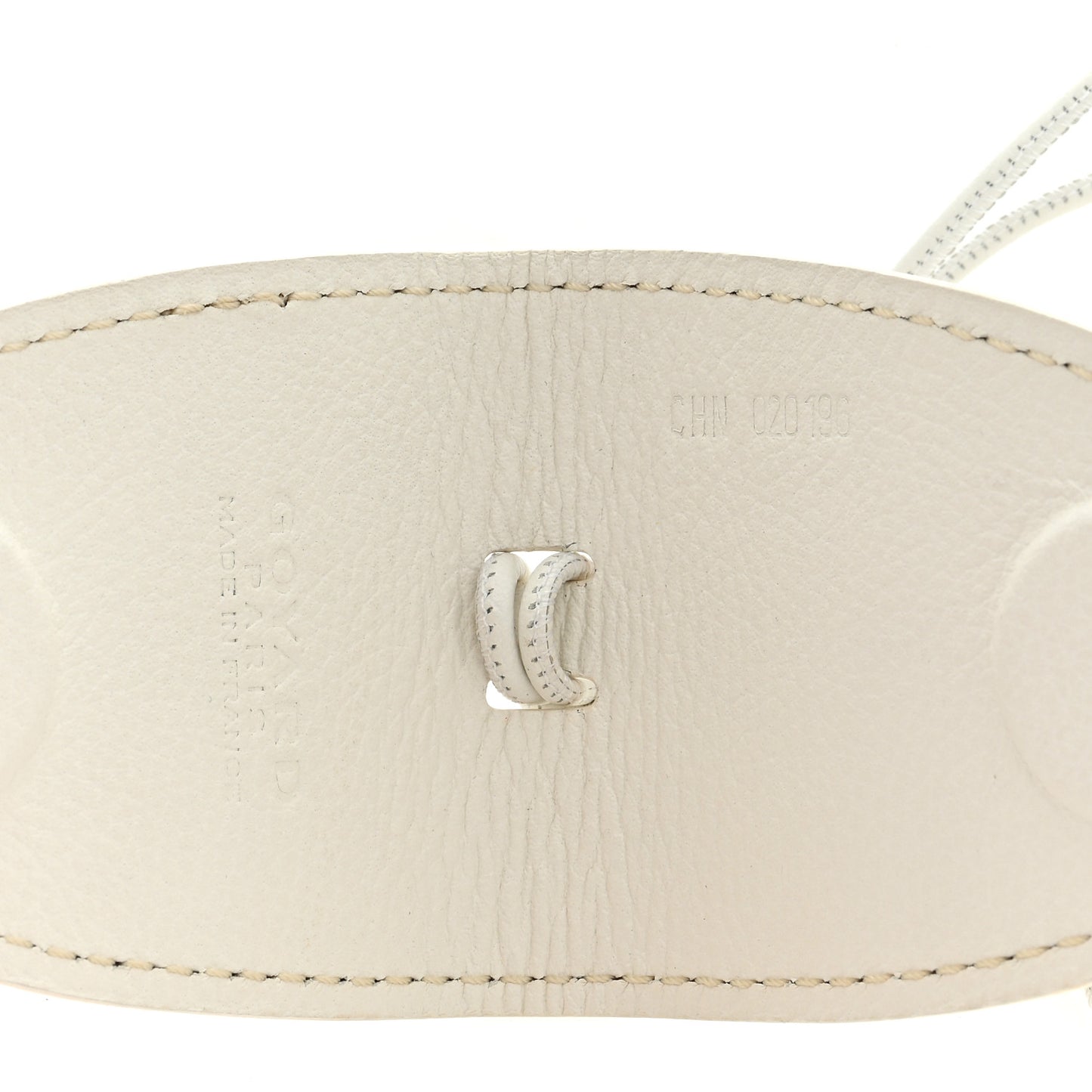 Calfskin Bag Clip White