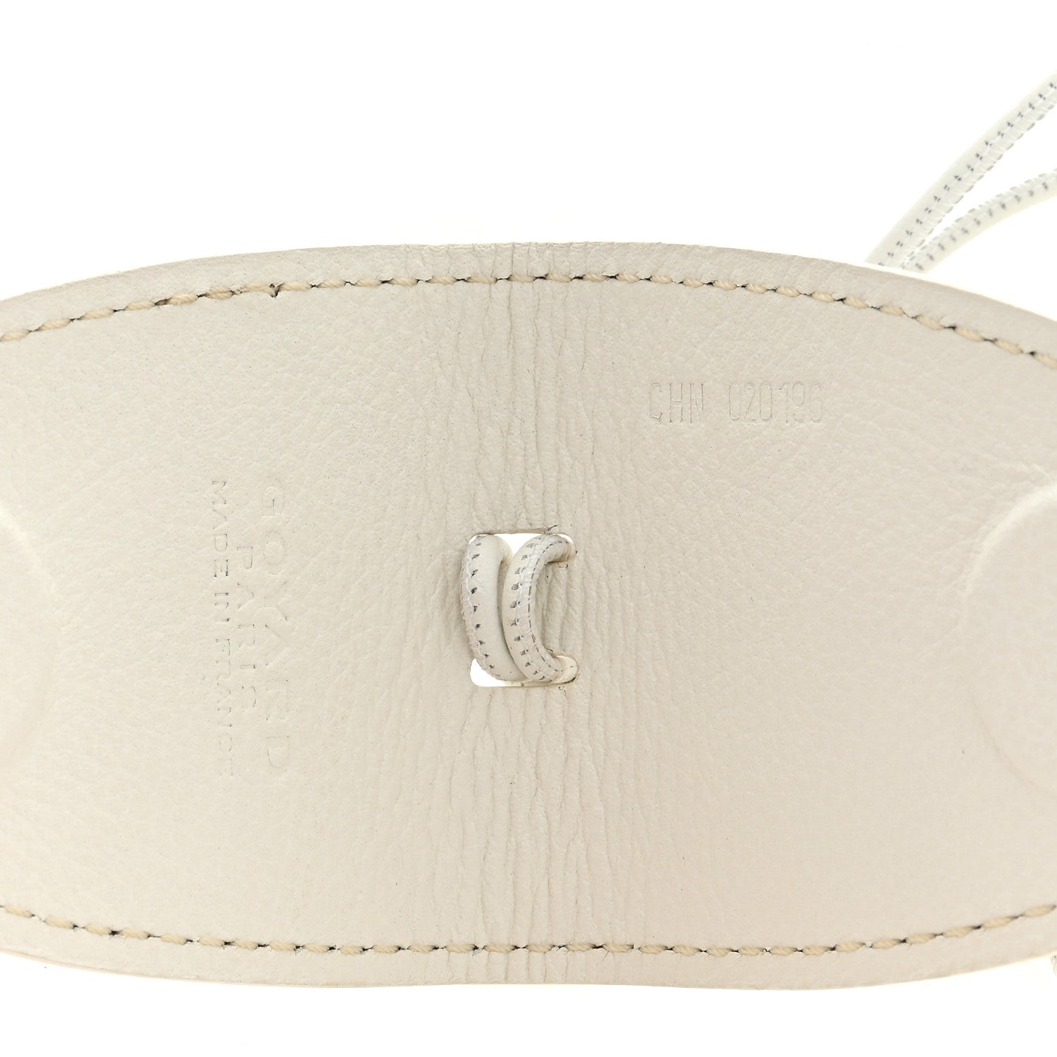 Goyard Calfskin Bag Clip White 3 of 3