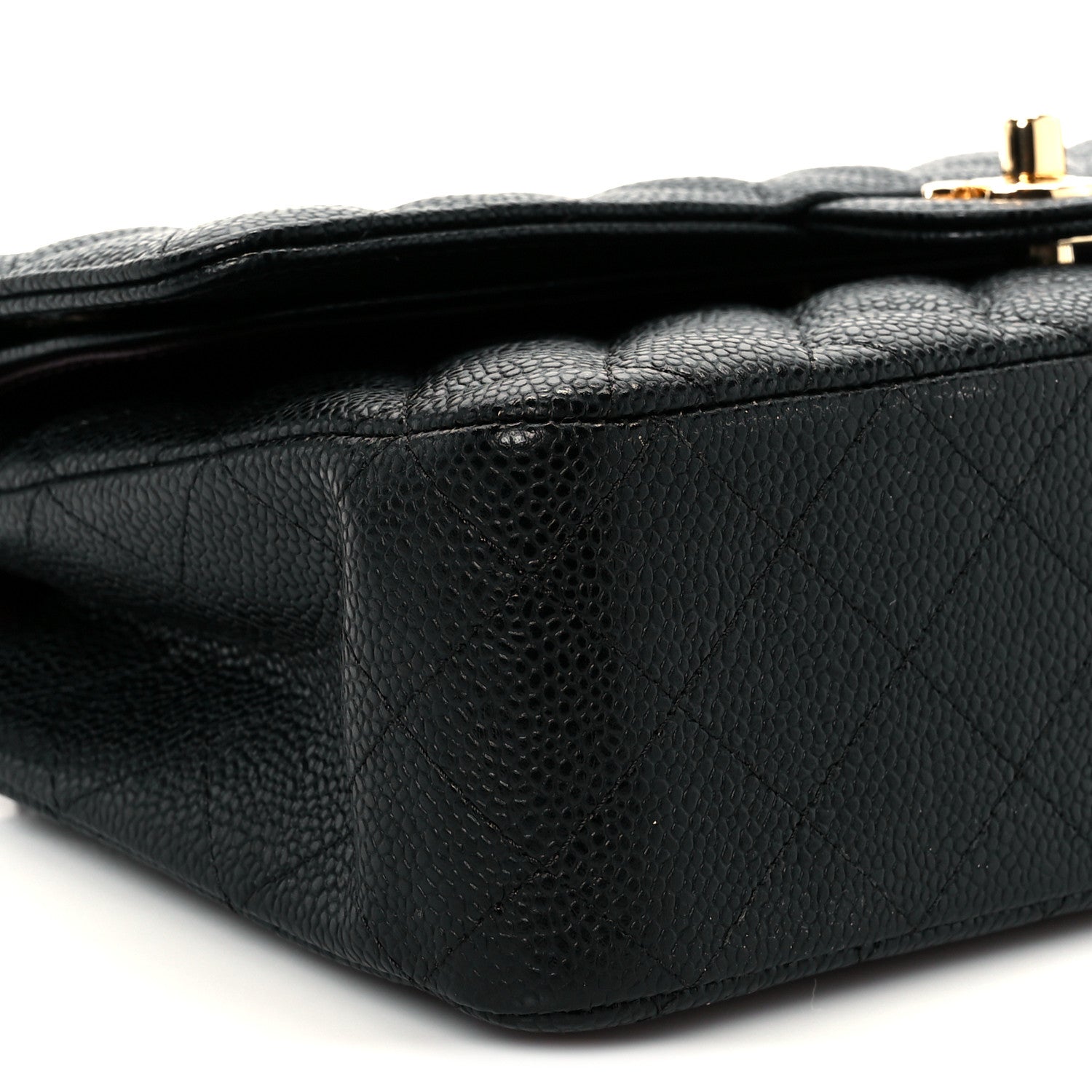 Chanel Caviar Quilted Medium Double Flap Black 10 of 12