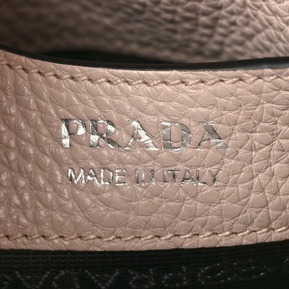 Prada Vitello Daino Soft Small Zippered Top Handle Bag Ninfea 6 of 8