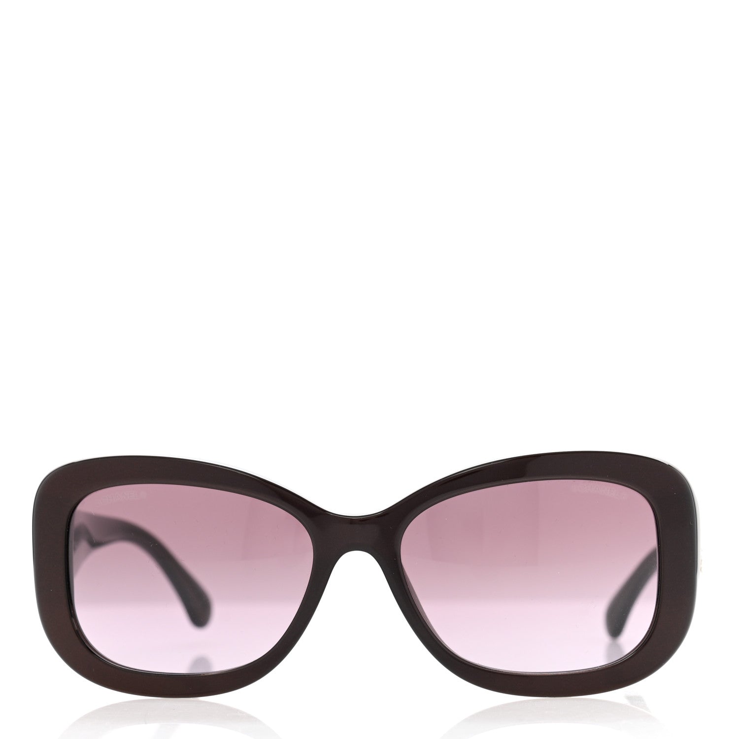Chanel Acetate Polarized CC Sunglasses 5468-B Burgundy 2 of 8