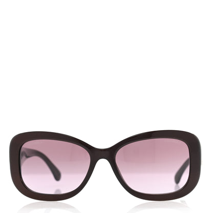 Chanel Acetate Polarized CC Sunglasses 5468-B Burgundy 2 of 8