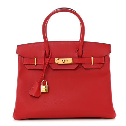 Hermes Epsom Birkin 30 Rouge Casaque 1 of 10