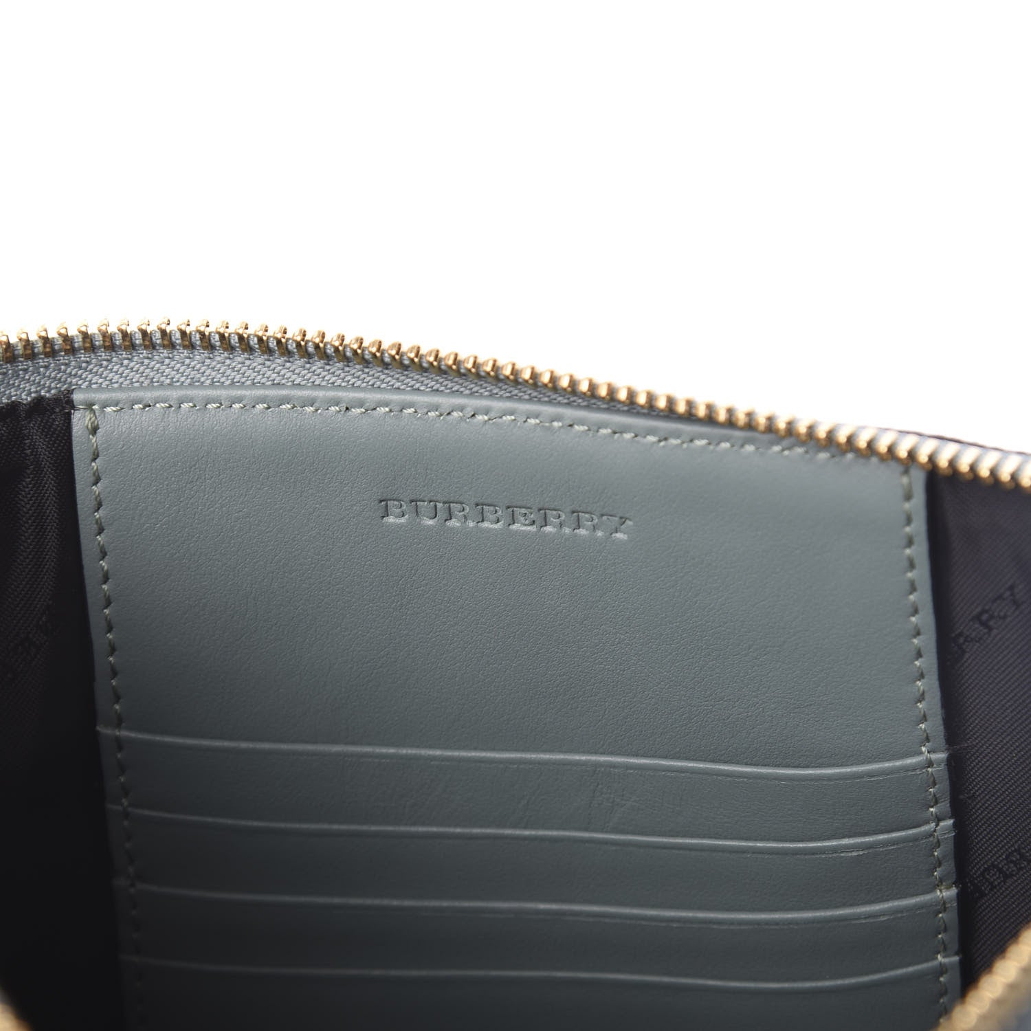 Burberry Haymarket Check Derby Peyton Crossbody Clutch Bag Eucalyptus Green 6 of 9
