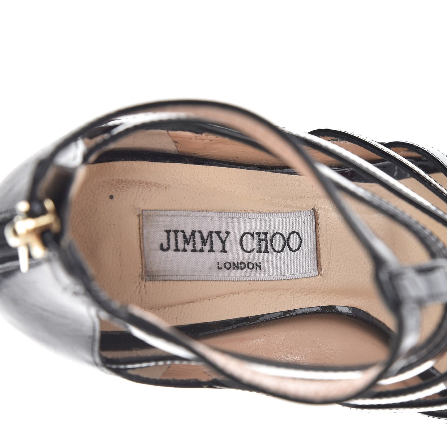 Patent Estoria Cage Sandals 36.5 Black