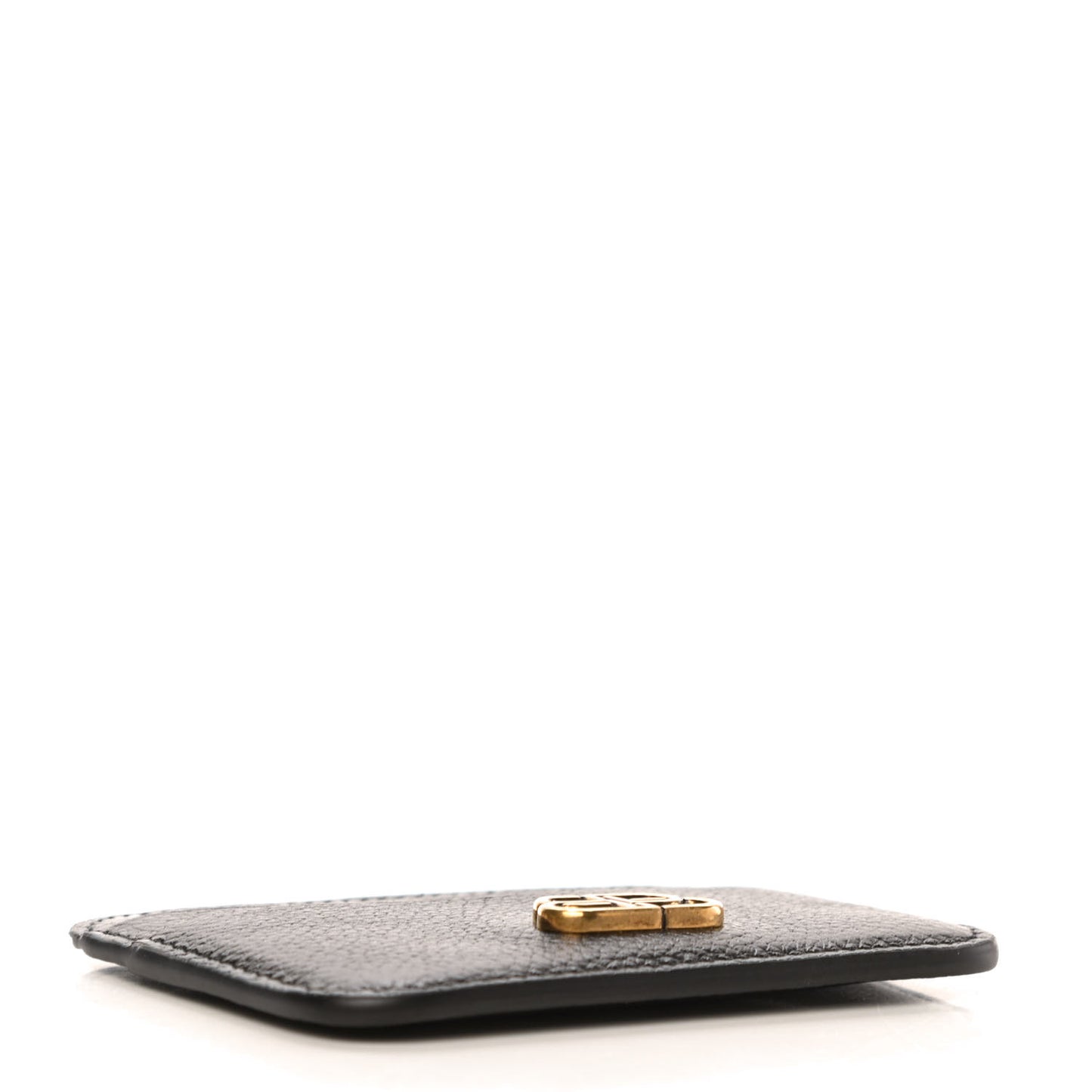 Grained Calfskin BB Card Holder Black