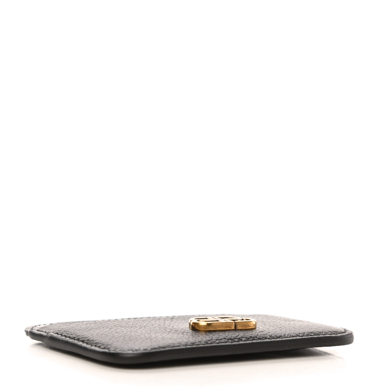 Balenciaga Grained Calfskin BB Card Holder Black 4 of 6