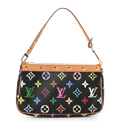 Louis Vuitton Monogram Multicolor Pochette Accessories Black 1 of 11