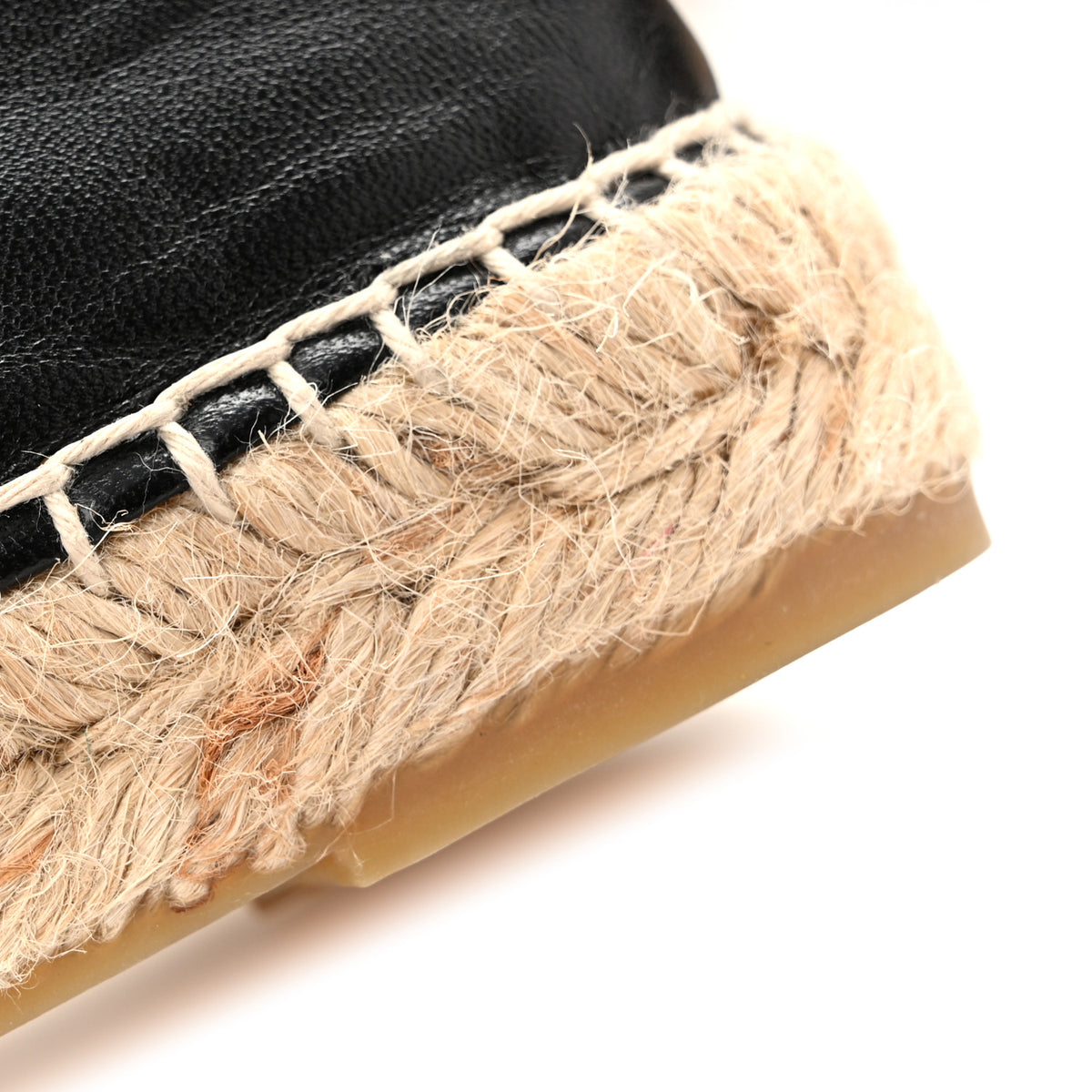 Chanel Lambskin CC Espadrilles 36 Black 12 of 16