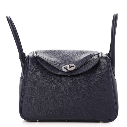 Hermes Taurillon Clemence Lindy 26 Bleu Nuit 1 of 8