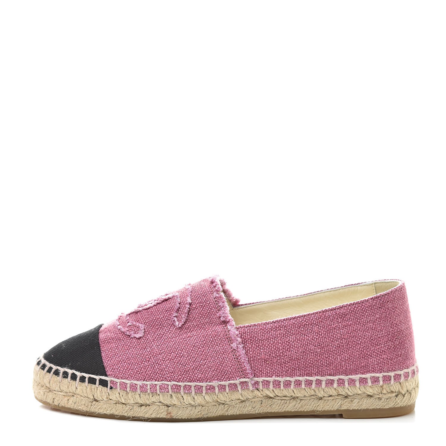 Balenciaga CHANEL Linen CC Espadrilles 37 Pink Black 1 of 9