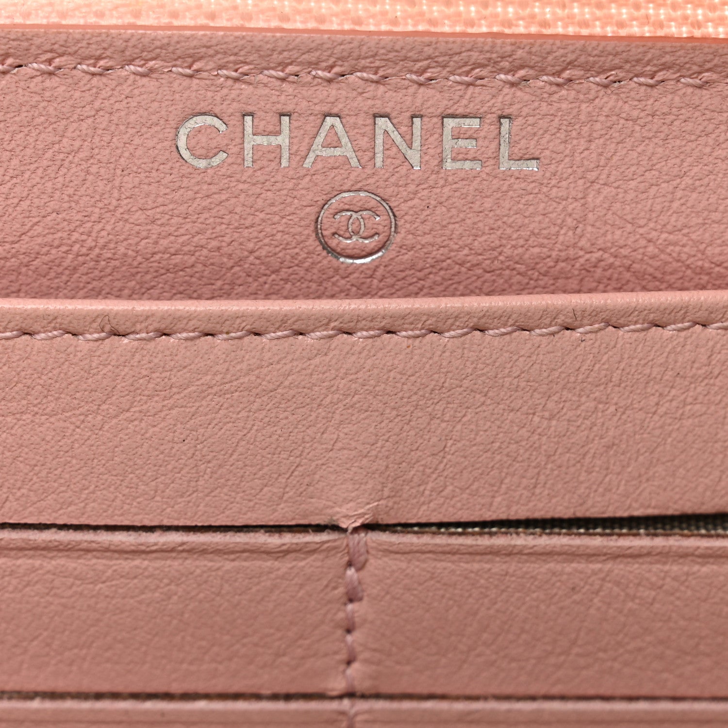 Chanel Caviar Large Timeless CC Zip Around Wallet Pink 6 of 12